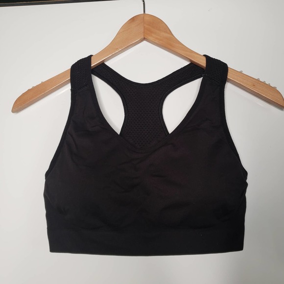 Old Navy Other - OLD NAVY Black Racerback Padded Athletic Sports Bra XL